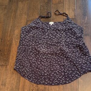 Purple Patterned Wilfred 💯 % silk spaghetti strap adjustable Tank Top